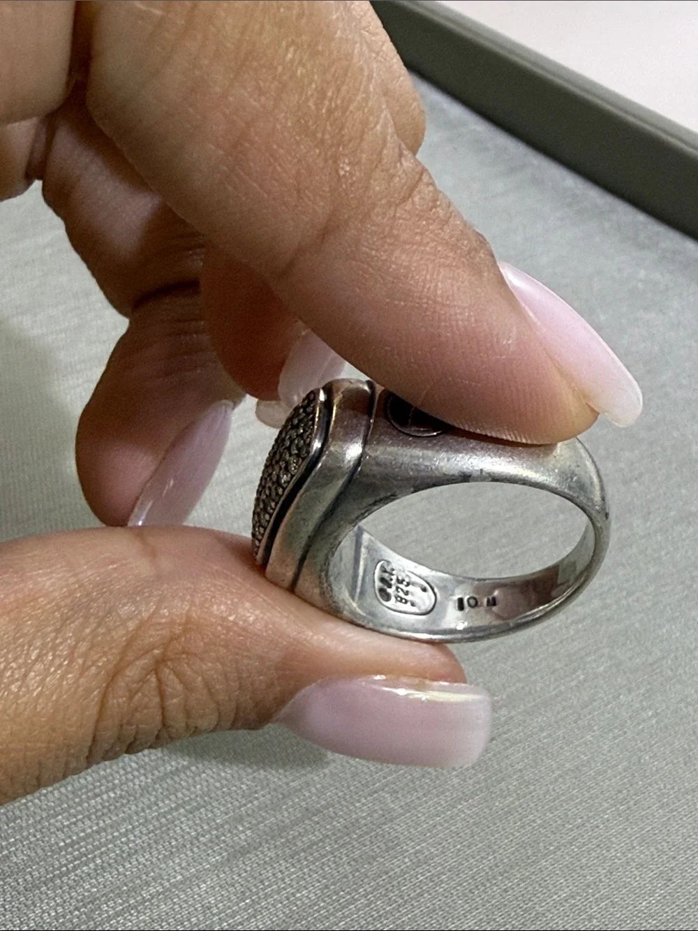 Pavé Diamond Ring in Silver David yurman
